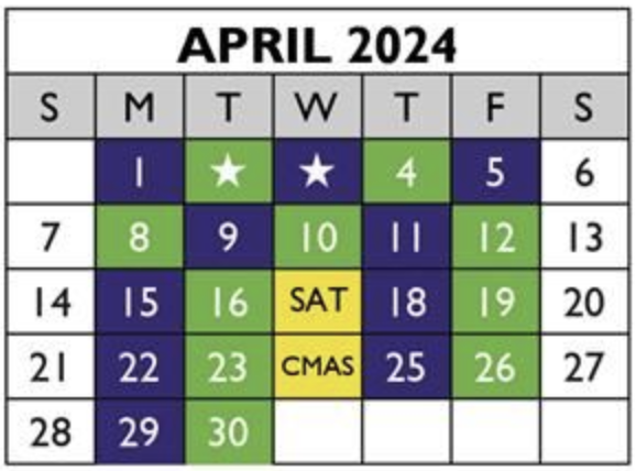 April calendar